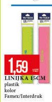 Linijka 15 cm FAMEX promocja