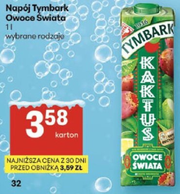 Napój Tymbark Owoce Świata promocja w Delikatesy Centrum