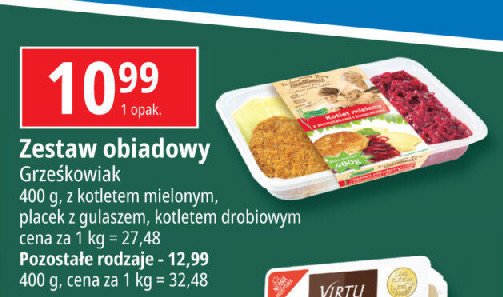 Gulasz wieprzowy z plackami ziemniaczanymi Grześkowiak promocja w Leclerc