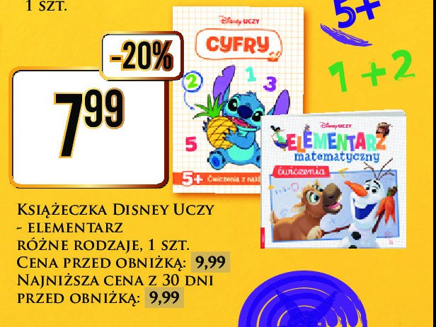 Disney uczy - cyfry promocja w Dino