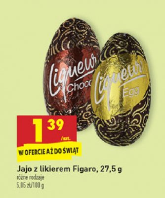 Jajka z likierem choco Liqueur figaro promocja