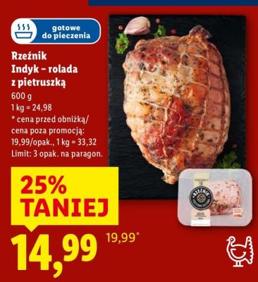 Indyk - rolada z pietruszką promocja w Lidl