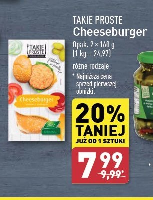 Cheeseburger drobiowy Takie proste promocja