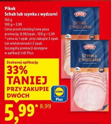 Schab z wędzarni 150g promocja w Lidl