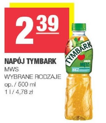 Napój Tymbark MWS wybrane rodzaje promocja w SPAR