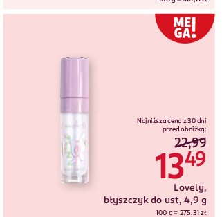 Błyszczyk do ust 10 Lovely h2o promocja