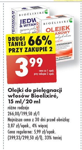 Olejek z jedwabiem i witaminą a Bioelixire promocja