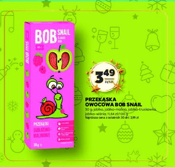 Przekąska jabłkowo-truskawka Bob snail promocja w Stokrotka