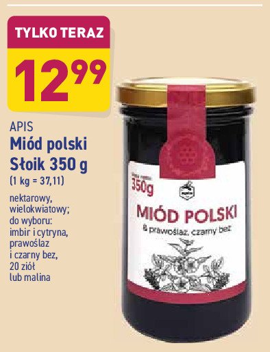 Miód polski z dodatkiem czarnego bzu Apis miody polskie promocja