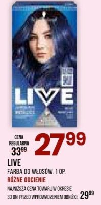 Farba LIVE do włosów różne odcienie, 1 op promocja w Drogerie Natura