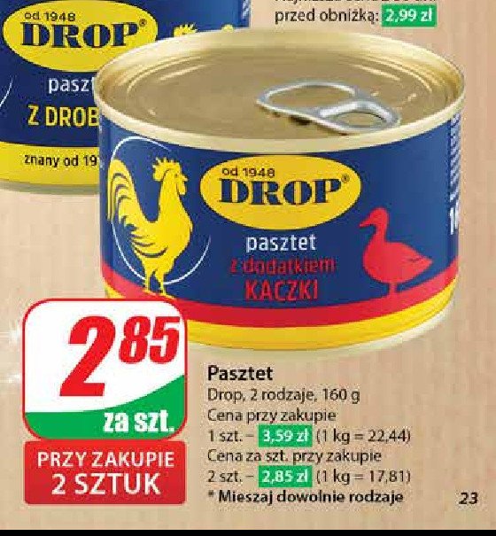 Pasztet drobiowy Drop promocja