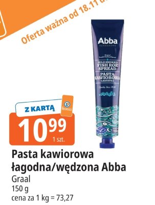 Pasta kawiorowa łagodna Abba Graal promocja w Leclerc