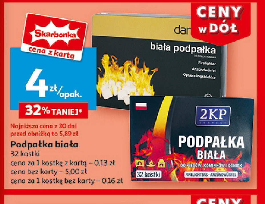 Podpałka biała 2kp promocja