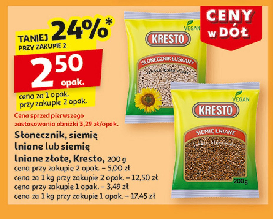 Siemię lniane złociste Kresto promocja