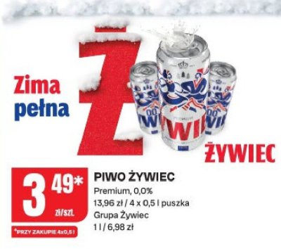 Piwo Żywiec promocja w Chorten