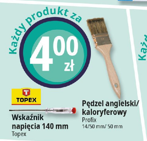 Pędzel kaloryfer 50 mm Profix promocja w Leclerc