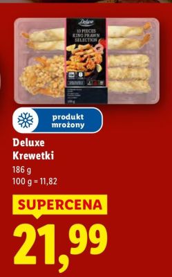 Krewetki Deluxe Krewetki 186g promocja w Lidl