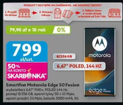 Smartfon Motorola Edge 50 Fusion promocja w Auchan