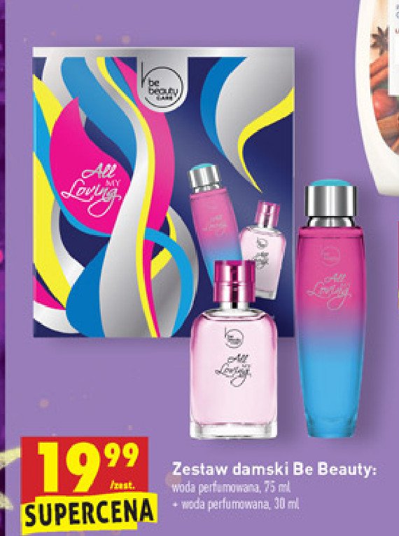 Zestaw w pude艂ku all my loving: woda perfumowana 75 ml + woda perfumowana 30 ml Be beauty zestaw Be beauty care promocja