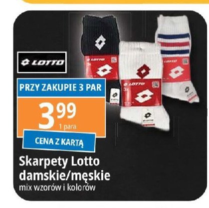 Skarpety damskie Lotto promocja w Leclerc