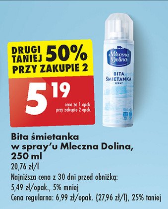 Bita śmietana Mleczna dolina promocja