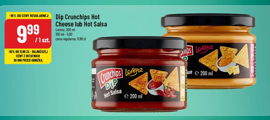 Dip hot salsa Crunchips Crunchips lorenz promocja