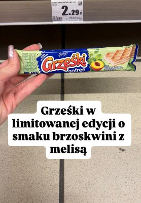 Wafel Grzeski Gofree brzoskwinia z melisą promocja w Intermarche