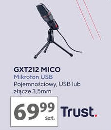 Mikrofon usb gxt 212 Trust gaming promocja