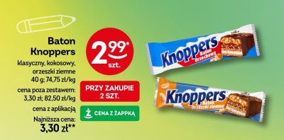 Baton Knoppers orzeszki ziemne promocja w Żabka