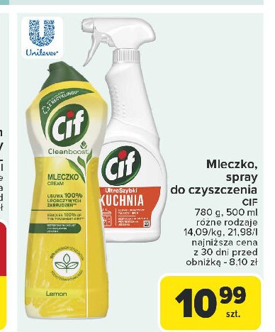 Spray do kuchni ultrafast Cif kitchen promocja