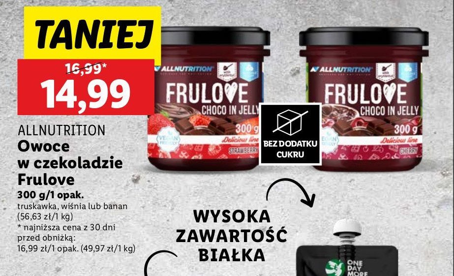 Krem czekoladowy z bananem Allnutrition frulove promocja