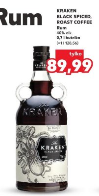 Rum KRAKEN BLACK SPICED, ROAST COFFEE promocja w Kaufland