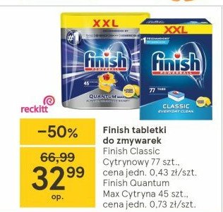 Tabletki do zmywarki Finish promocja