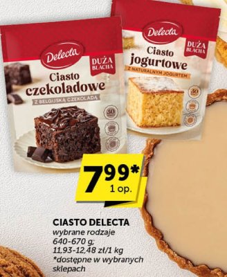 Ciasto Delecta wybrane rodzaje promocja w Groszek