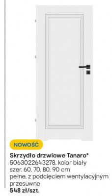 Skrzydło drzwiowe Tanaro biały promocja w Castorama