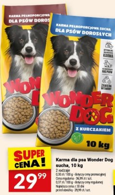Karma dla psa Wonder Dog sucha 10kg 2 rodzaje promocja w Twój Market