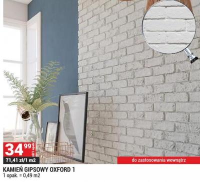 Kamień gipsowy Oxford 1, 1 opak. = 0,49 m2 promocja w Merkury Market