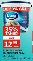 Filety śledziowe solone a'la matjas Lisner promocja w Chorten
