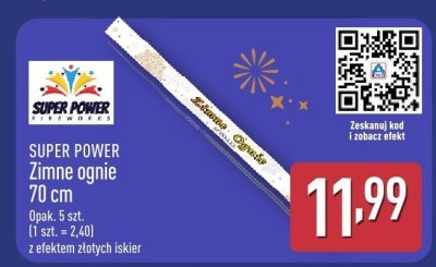 Zimne ognie 70 cm promocja w Aldi