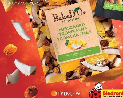 Mieszanka tropikalna BakaD'Or promocja w Biedronka