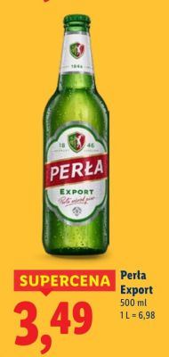 Piwo Perła Export promocja w Lidl