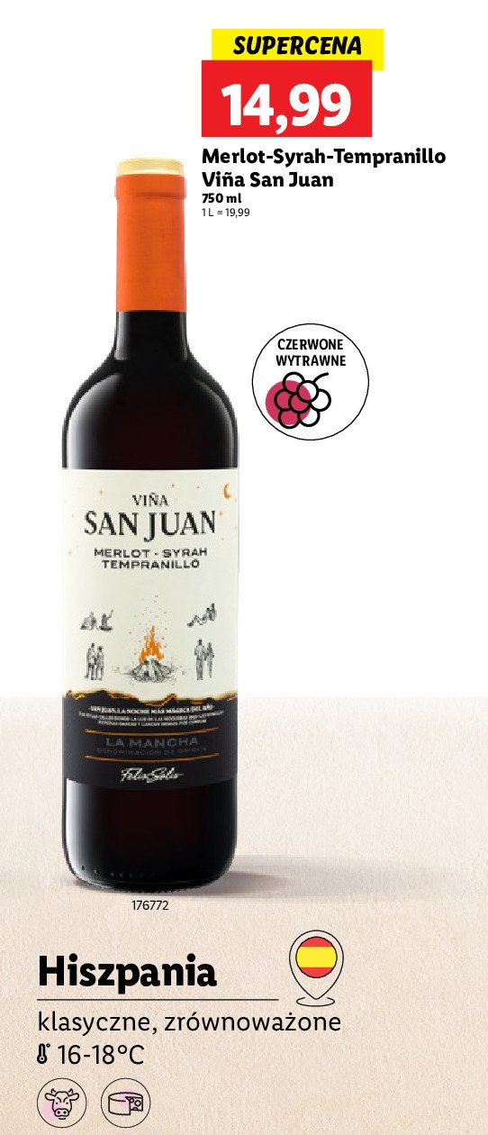 Wino Vina san juan tempranillo promocja w Lidl
