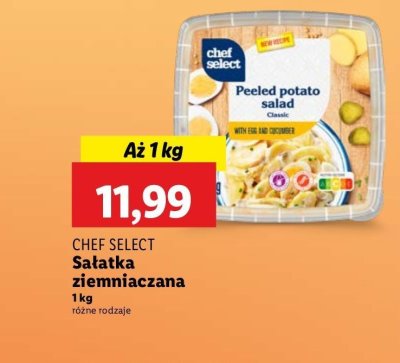 Sa艂atka ziemniaczana z jajkiem i og贸rkiem Chef select promocja