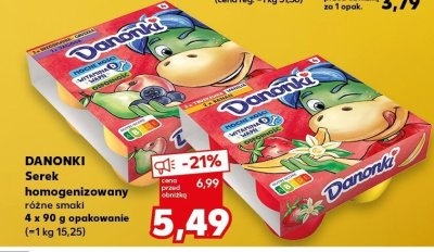 Serek homogenizowany różne smaki DANONKI promocja w Kaufland