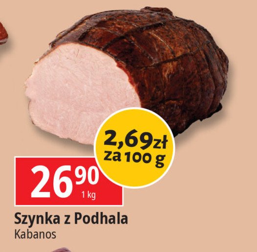 Szynka z podhala Kabanos promocja w Leclerc