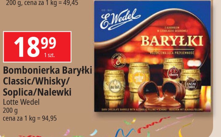 Bary艂ki o smkach nalewek E. wedel bary艂ki promocja