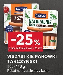Wszystkie parówki Tarczyński promocja w Stokrotka