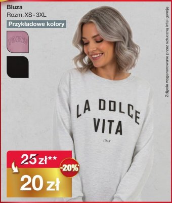 Bluza damska LA DOLCE VITA promocja w Woolworth