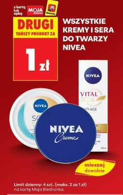 Kremy do twarzy wszystkie rodzaje Nivea promocja w Biedronka