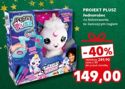 Zabawka Jednorożec do kolorowania, ze świecącym rogiem promocja w Kaufland
